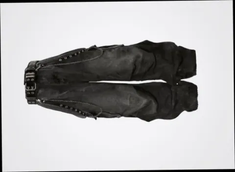 Strap-detail Wide-leg Trousers style reference
