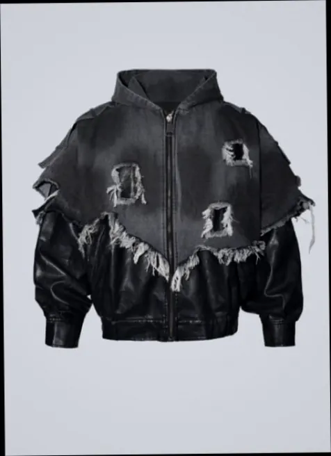 Distressed Panel Jacket style reference